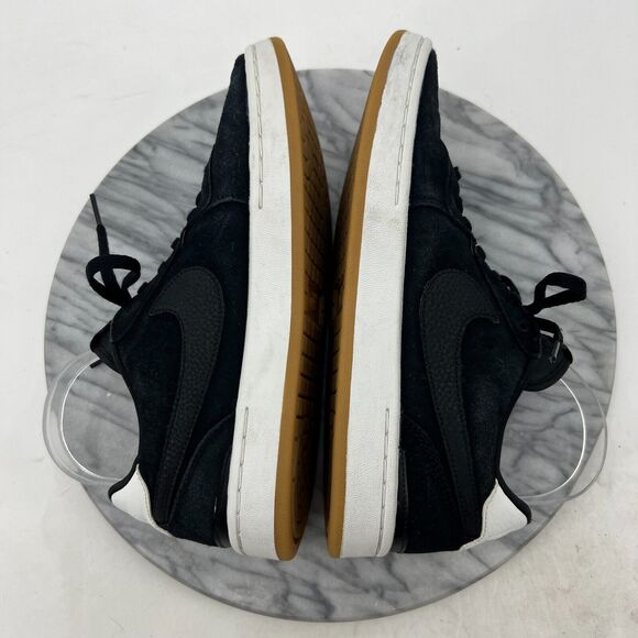 Nike Court Blanc SE Sneaker Womens 9.5 Black Suede Low Top Shoes CK6533-003 - Picture 6 of 11